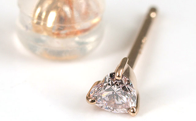 大量入荷 18金ピンクゴールド ダイヤモンド0.445ct片耳ピアス H 新品 K18PG - ピアス(片耳用)