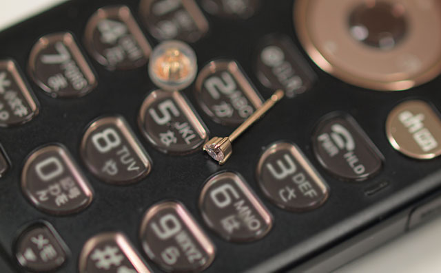 ハートシェイプダイヤモンド・片耳用ピアス画像