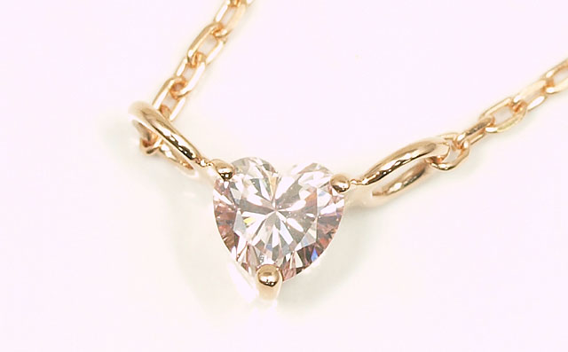 ハートシェイプダイヤモンド・ペンダントネックレス画像