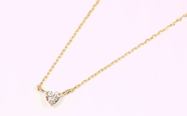 ハートシェイプダイヤモンド・ペンダントネックレス画像