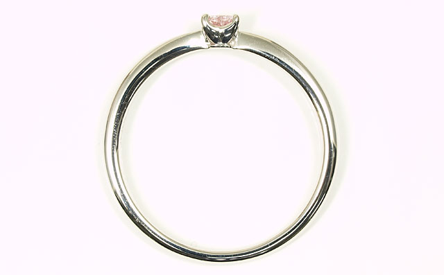 ハートピンクダイヤモンドリング画像