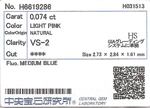 中央宝石研究所ソーティング画像