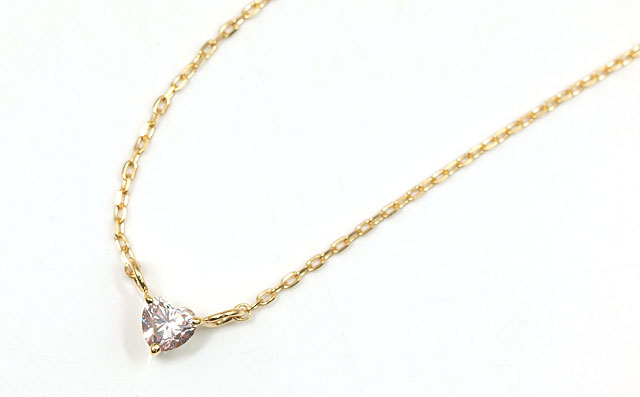 ハートシェイプダイヤモンド・ペンダントネックレス画像