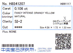 中央宝石研究所ソーティング画像