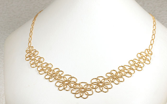 K18YGネックレス