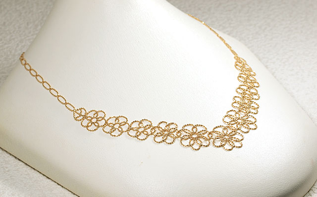 K18YGネックレス