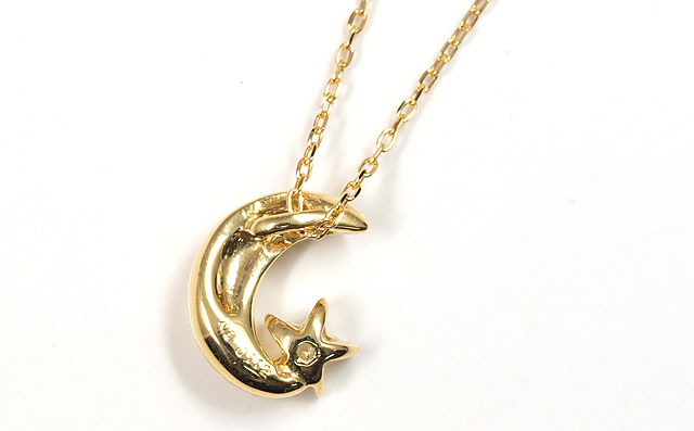 星型ダイヤペンダントネックレス