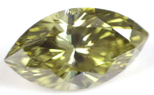 天然カメレオンダイヤモンド ルース(裸石) 0.279ct (天然グリーンダイヤモンド)【蛍光性・燐光性もあります。】【中央宝石研究所