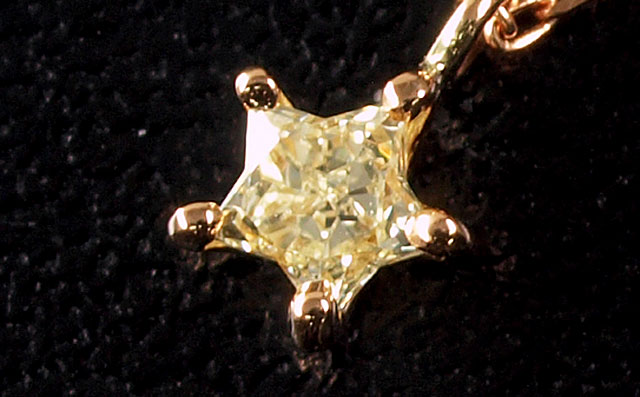 スターカット(星型)ダイヤモンド・ペンダントネックレス画像