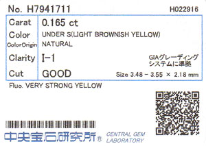 中央宝石研究所ソーティング画像