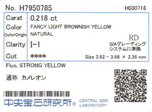 中央宝石研究所ソーティング画像