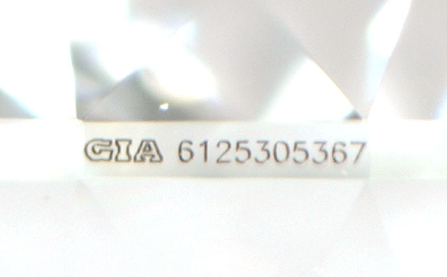 GIAの刻印入り 】天然ダイヤモンド ルース(裸石) 0.310ct, Gカラー,VS-1 【 114面体 】【 正16角形 】【 GIA