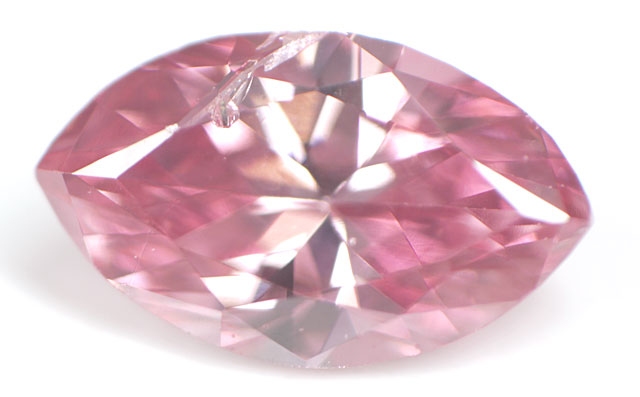 天然ピンクダイヤモンド ルース(裸石) 0.07ct(0.077ct), ファンシー 