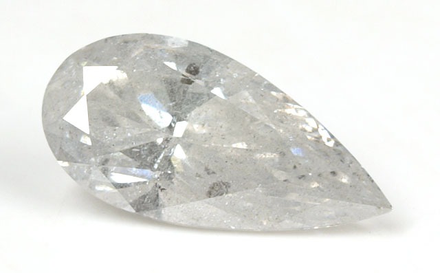 天然ダイヤモンド ルース(裸石) 1.008ct, Gカラー, I-2, ペア