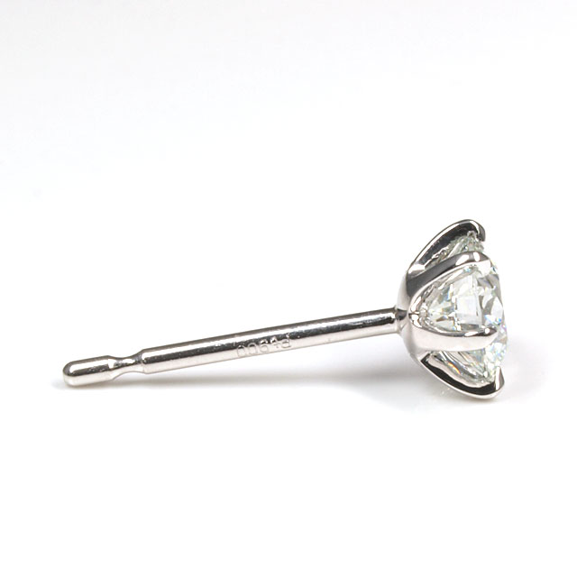 グリーンダイヤモンド片耳用ピアス