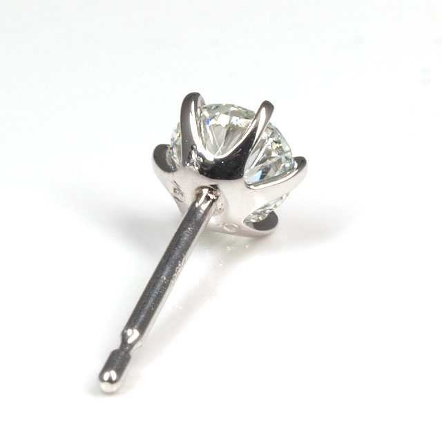 グリーンダイヤモンド片耳用ピアス