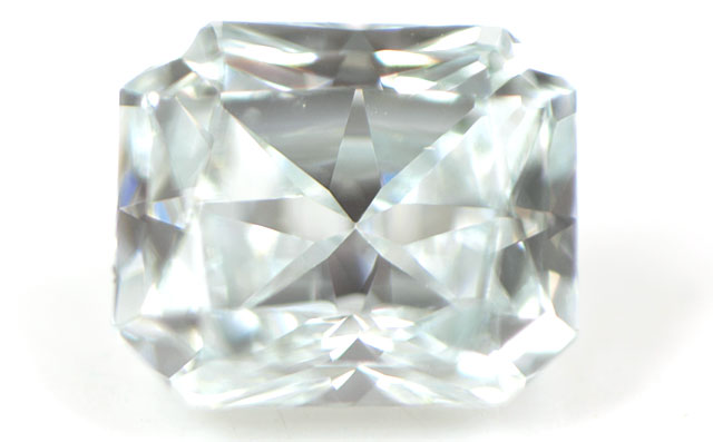 天然ブルーダイヤモンド ルース(裸石) 0.056ct, Fancy Light Greenish