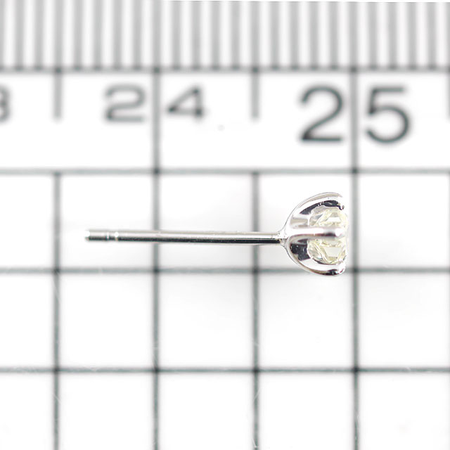 天然ダイヤモンド 0.113ct, M, SI-1 片耳用ピアス（シングル