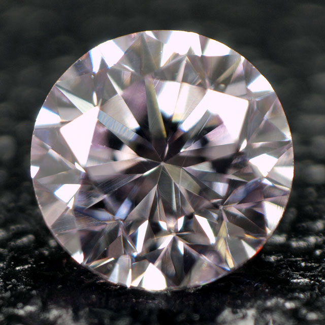 天然パープルダイヤモンド ルース(裸石) 0.185ct, Fancy Light
