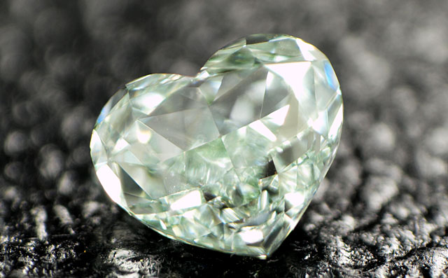 天然グリーンダイヤモンド ルース(裸石) 0.080ct, Fancy Light
