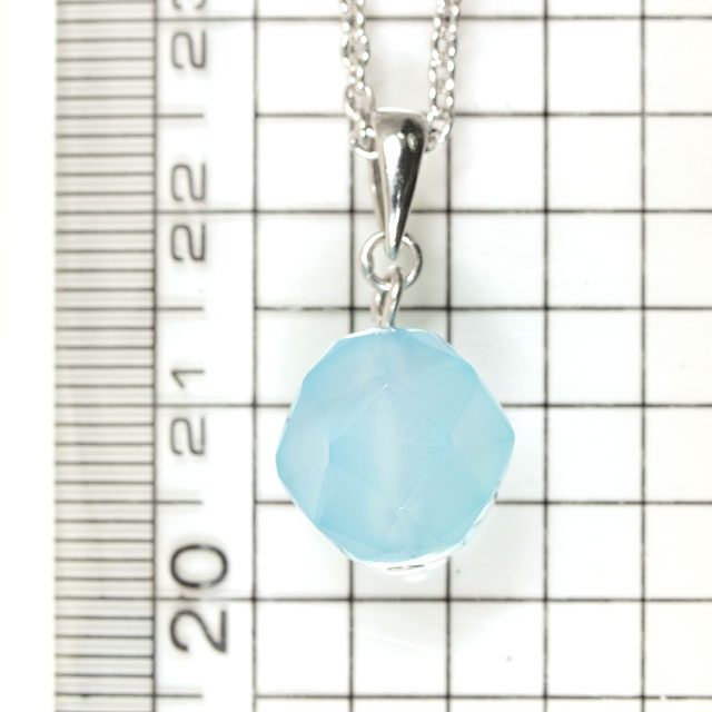 シーブルーカルセドニーペンダント・トップ画像