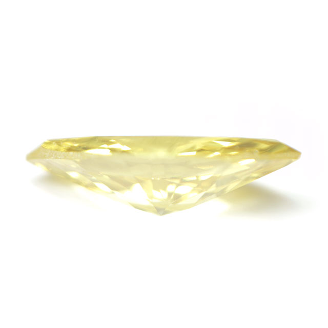 天然イエローダイヤモンド ルース(裸石) 0.193ct, ファンシー・ビビッド・イエロー, SI-1, マーキース 【 中央宝石研究所