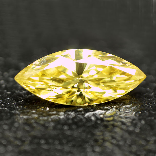 0.165 ct 天然 イエロー ダイヤモンド 未ソーティング-