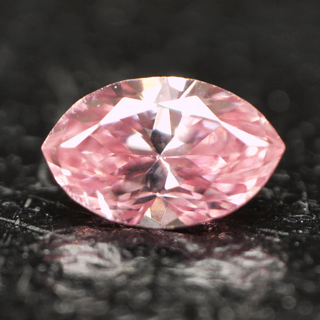 天然ピンクダイヤモンド ルース(裸石) 0.08ct(GIA),Fancy Vivid Pink 