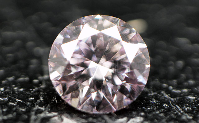 天然パープルダイヤモンド ルース(裸石) 0.083ct, Fancy Light Pink Purple ( ファンシーライトピンクパープル