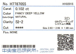 中央宝石研究所ソーティング画像