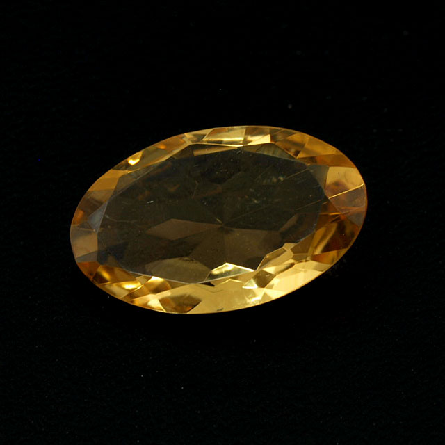 シトリン(黄水晶) ルース 4.641ct, オーバル 【 8月1日の誕生日石・11