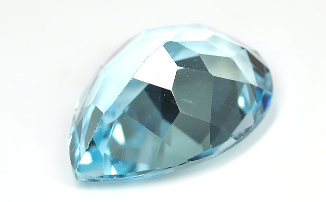ブルー・トパーズ ルース(裸石) 9.561ct, ペアシェイプ ( 黄玉
