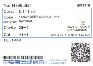 中央宝石研究所ソーティング画像