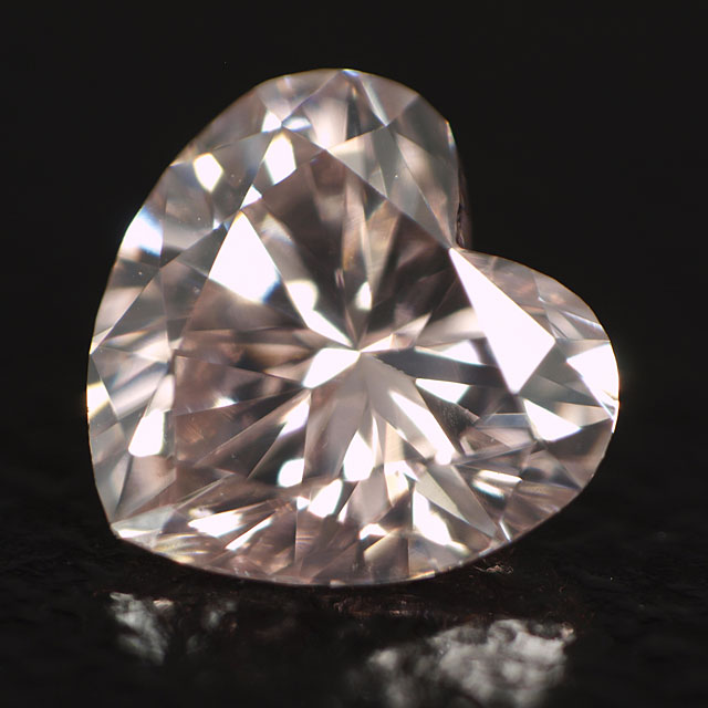 アーガイル鉱山産 】 天然ピンクダイヤモンド ルース(裸石) 0.16ct, Fancy Light Pink(ファンシーライトピンク