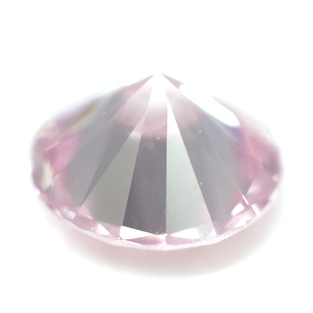 【タイプ2a+1a型】 天然ピンクダイヤモンドルース (裸石) 0.058ct, Fancy Purplish Pink, VS2, ラウンド