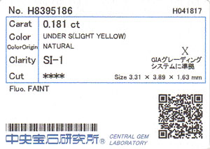 中央宝石研究所ソーティング画像