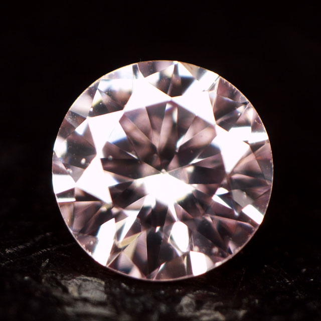 天然ピンクダイヤモンドルース (裸石) 0.084ct, Fancy Purplish