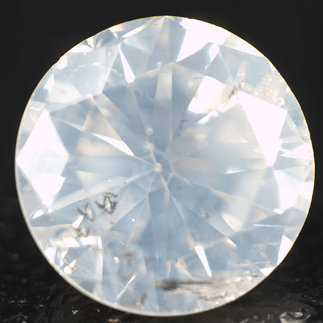 天然ホワイトダイヤモンド ルース(裸石) 0.613ct, Fancy White (ファンシーホワイト), I-1, ラウンド・ブリリアント