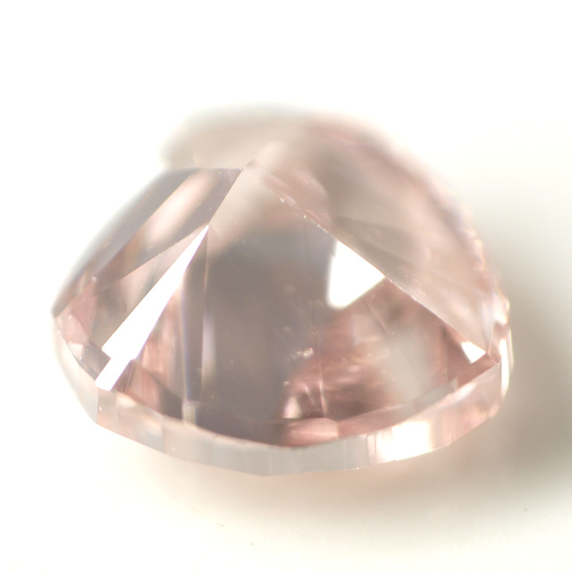 天然ピンクダイヤモンドルース (裸石) 0.091ct, Fancy Pink (ファンシー・ピンク), VS-2, ハートシェイプ 【 中央宝石研究所ソーティング袋付 】【 送料無料