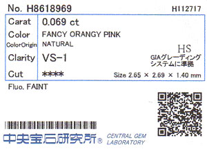 中央宝石研究所ソーティング画像