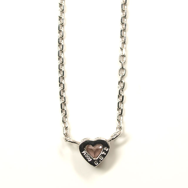 ハートモチーフネックレス ダイヤモンド 0.43ct Pt850 中古