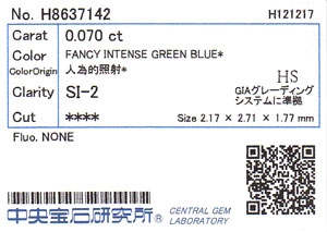 中央宝石研究所ソーティング画像