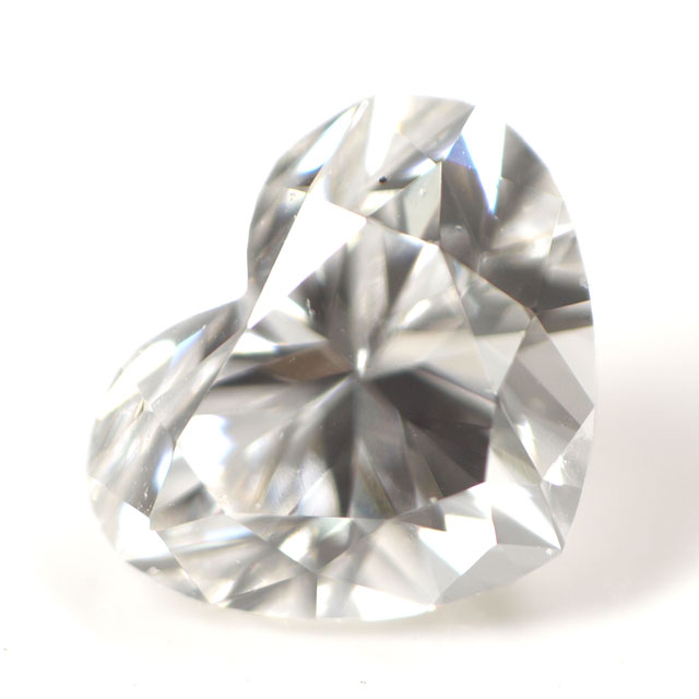 天然ダイヤモンド ルース(裸石) 0.090ct, Eカラー, VS-2, ハート