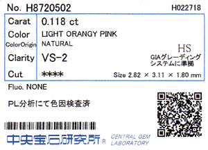 中央宝石研究所ソーティング画像