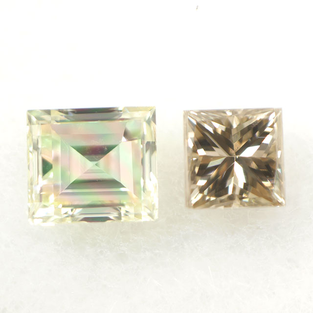 ダイヤモンド ルース(裸石) セット 約0.100ct ( 2ピース合計 ) ピンクダイヤモンド、カラーダイヤ ジュエリー専門店 TANO