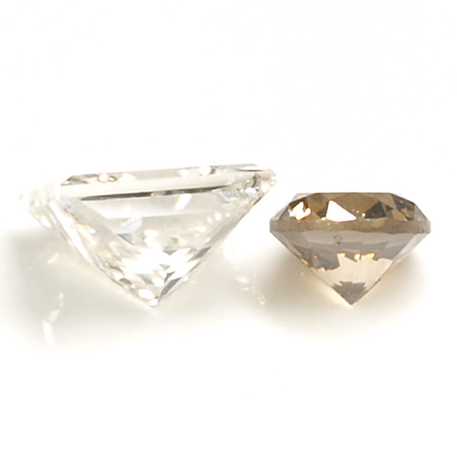 ダイヤモンド ルース(裸石) セット 約0.097ct ( 2ピース合計 ) ピンクダイヤモンド、カラーダイヤ ジュエリー専門店 TANO
