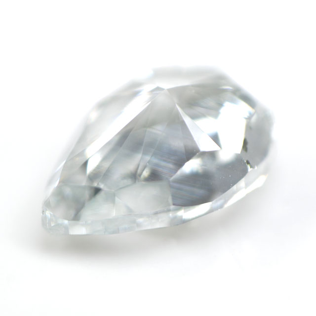 天然ブルーダイヤモンド ルース 0.126ct, Light Blue ( ライト・ブルー ), SI-1, ペアシェイプ, AGTジェムラボラトリー