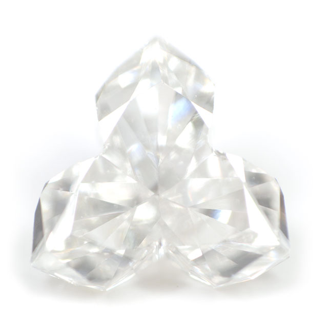 三芒星のような形状 】 天然ダイヤモンド ルース ( 裸石 ) 0.189ct, Iカラー, VS-1, Fancy Cut, 中央宝石研究所