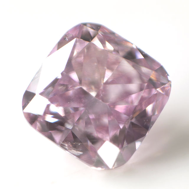 天然パープルダイヤモンド ルース ( 裸石 ) 0.109ct, Fancy Intense Pink Pruple (ファンシー・インテンス