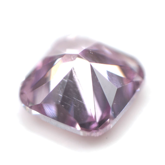 天然パープルダイヤモンド ルース ( 裸石 ) 0.109ct, Fancy Intense Pink Pruple (ファンシー・インテンス